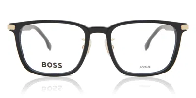 Hugo Boss Boss 1408/f Asian Fit Men's Glasses, Gold, Size 54 In Black