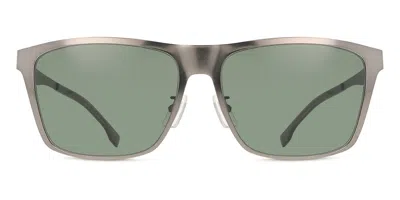 Hugo Boss Boss 1410/f/s Asian Fit R80/qt Men's Sunglasses Grey Size 60 In Silver