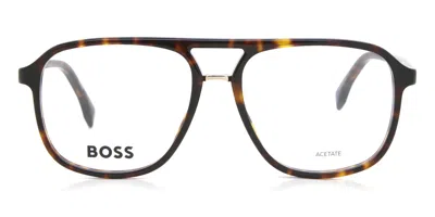 Hugo Boss Boss 1438 086 Men's Glasses Tortoiseshell Size 56 - Free Lenses - Blue Light Block Available In Multi