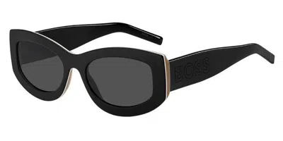 Hugo Boss Boss 1455/n/s Sdk/ir Women's Sunglasses Black Size 55
