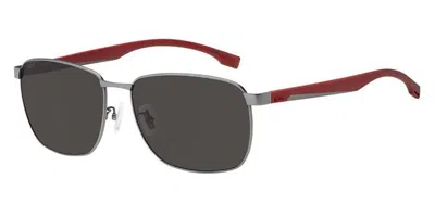 Hugo Boss Boss 1469/f/sk Asian Fit R80/ir Men's Sunglasses Silver Size 62 In Black