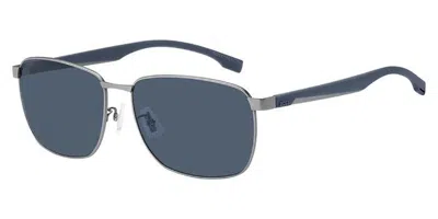 Hugo Boss Boss 1469/f/sk Asian Fit R81/ku Men's Sunglasses Silver Size 62 In Black