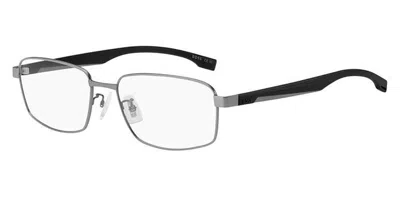 Hugo Boss Boss 1470/f Vestibilità Orientale R81 Occhiali Da Vista Argentati Per Uomo (solo Montatura) In Black