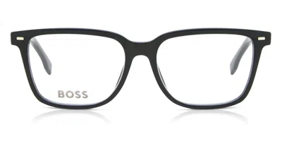 Hugo Boss Boss 1480/f Asian Fit 807 Men's Glasses Black Size 55 - Free Lenses - Blue Light Block Available In Burgundy