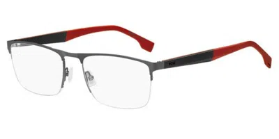 Hugo Boss Boss 1487 Men's Glasses, Silver, Size 58 In Metallic