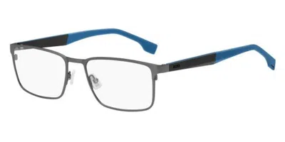 Hugo Boss Boss 1488 Men's Glasses, Silver, Size 55 In Blue