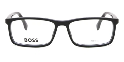 Hugo Boss Boss 1493 Men's Glasses, Black, Size 55 In White
