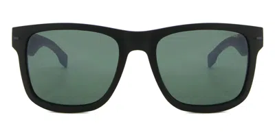 Hugo Boss Boss 1496/s O6w/55 Men's Sunglasses Black Size 55 In Green