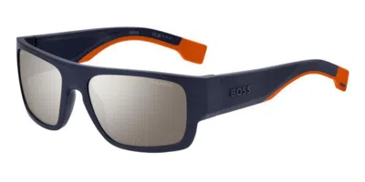 Hugo Boss Boss 1498/s Lox/zv Men's Sunglasses Blue Size 58
