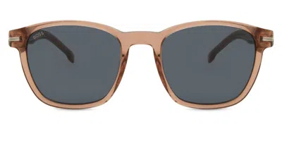 Hugo Boss Boss 1505/s 35j/ir Men's Sunglasses Pink Size 52 In Brown