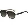 Hugo Boss Boss 1507 Sunglasses Black In Black