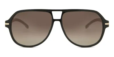 Hugo Boss Boss 1507/s 807/ha Men's Sunglasses Black Size 59 In Brown
