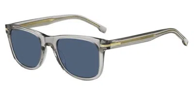 Hugo Boss Boss 1508/s Kb7/ku Men's Sunglasses Grey Size 52 In Gray