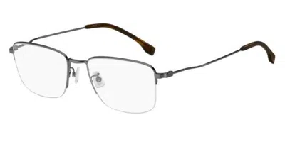Hugo Boss Boss 1516/g Asian Fit Men's Glasses, Silver, Size 55 In Black