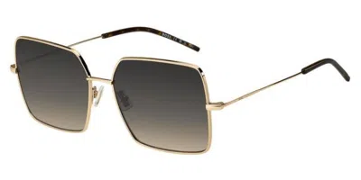 Hugo Boss Boss 57mm Square Sunglasses In Gold