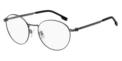 Hugo Boss Boss 1539/f Asian Fit Men's Glasses, Silver, Size 52 In Black