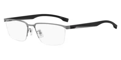 Hugo Boss Boss 1470/f Asian Fit Men's Glasses, Silver, Size 57 In Metallic