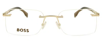 Hugo Boss Boss 1551/a Rhl/k1 Men's Glasses Gold Size 54 - Free Lenses - Blue Light Block Available In Transparent