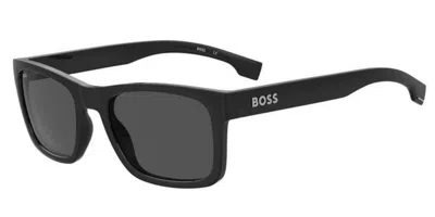 Hugo Boss Boss 1569/s 807/ir Men's Sunglasses Black Size 55