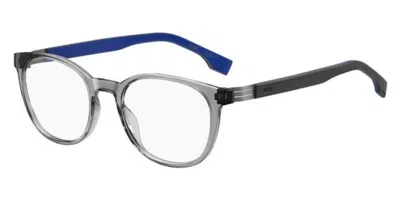 Hugo Boss Boss 1577 09v Men's Glasses Clear Size 52 - Free Lenses - Blue Light Block Available In Transparent Grey
