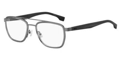 Hugo Boss Boss 1583 Men's Glasses, Grey, Size 55 In Black