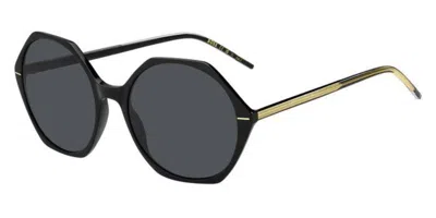 Hugo Boss Boss 1585/s 7c5/ir Women's Sunglasses Black Size 56