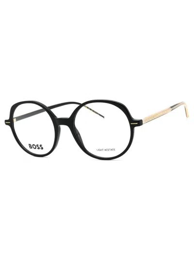 Hugo Boss Boss 1588 Women's Round Eyeglasses In Black