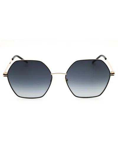 Hugo Boss Boss 1589/s Women's Round Metal Sunglasses In Black