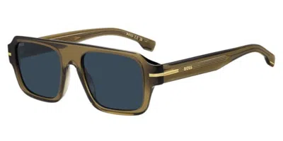 Hugo Boss Boss 1595/s 09q/ku Occhiali Da Sole Marroni Per Uomo In Multi