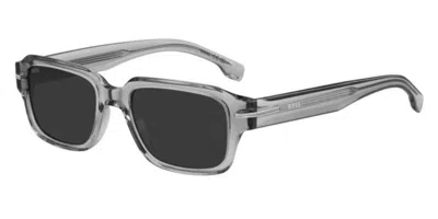 Hugo Boss Boss 1596/s Kb7/ir Occhiali Da Sole Grigi Per Uomo In Gray