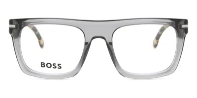 Hugo Boss Boss 1597 Men's Glasses, Clear, Size 52 In Gray