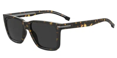 Hugo Boss Boss 1598/s 086/ir Men's Sunglasses Tortoiseshell Size 55 In Brown
