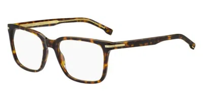 Hugo Boss Boss 1602 Men's Glasses, Tortoiseshell, Size 53 In Multi