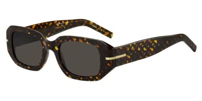 Hugo Boss Boss 1608/s 2vm/ir Women's Sunglasses Tortoiseshell Size 50 In Brown