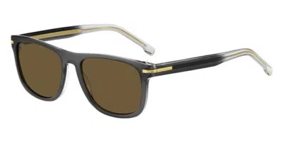 Hugo Boss Boss 1626/s Kb7/70 Men's Sunglasses Grey Size 55