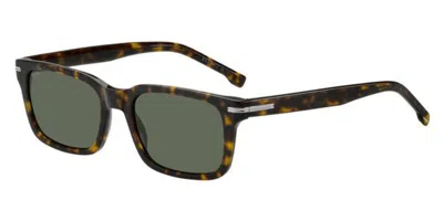 Hugo Boss Boss 1628/s 086/qt Men's Sunglasses Tortoiseshell Size 54 In Brown