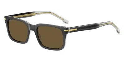 Hugo Boss Boss 1628/s Kb7/70 Men's Sunglasses Grey Size 54 In Brown