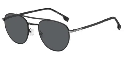 Hugo Boss Boss 1631/s 003/ir Men's Sunglasses Black Size 53 In Gray