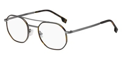 Hugo Boss Boss 1632 Men's Glasses, Tortoiseshell, Size 50 In Black