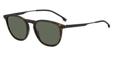Hugo Boss Boss 1639/s 2os/qt Men's Sunglasses Tortoiseshell Size 52 In Brown
