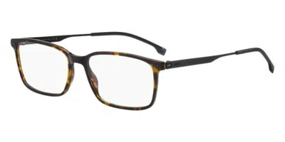 Hugo Boss Boss 1643 Men's Glasses, Tortoiseshell, Size 55 In Brown