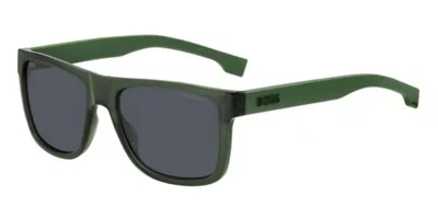 Hugo Boss Boss 1647/s 1ed/z8 Men's Sunglasses Green Size 55