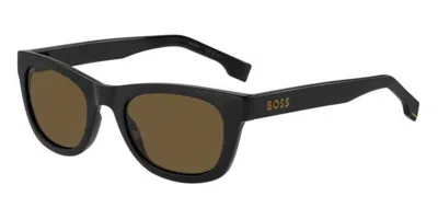Hugo Boss Boss 1649/s 0wm/70 Men's Sunglasses Black Size 52