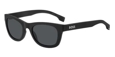 Hugo Boss Boss 1649/s 80s/ir Men's Sunglasses Black Size 52