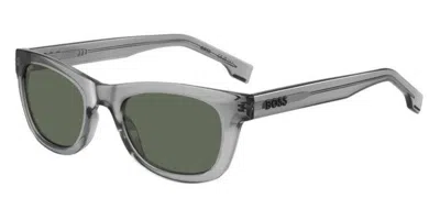 Hugo Boss Boss 1649/s Kb7/qt Men's Sunglasses Grey Size 52 In Gray