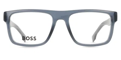 Hugo Boss Boss 1652 Men's Glasses, Blue, Size 53 In Gray
