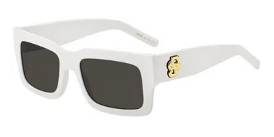 Hugo Boss Boss 1654/s Vk6/ir Women's Sunglasses White Size 54 In Multi