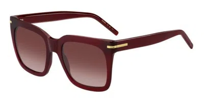Hugo Boss Boss 1656/s Lhf/3x Women's Sunglasses Burgundy Size 54