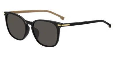 Hugo Boss Boss 1668/f/sk Asian Fit 807/ir Men's Sunglasses Black Size 56