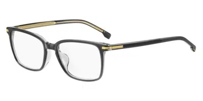 Hugo Boss Boss 1670/f Asian Fit Men's Glasses, Clear, Size 55 In Black